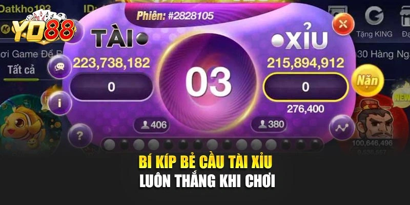 Bí kíp bẻ cầu tài xỉu luôn thắng khi chơi