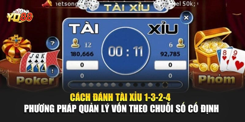 Cách đánh tài xỉu 1-3-2-4 – Phương pháp quản lý vốn theo chuỗi số cố định