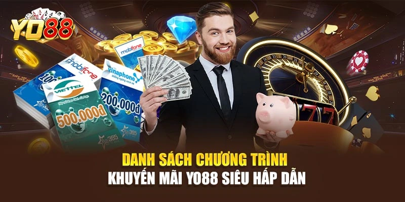 Danh sách chương trình khuyến mãi YO88 siêu hấp dẫn