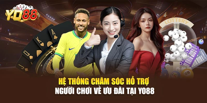 Hệ thống chăm sóc hỗ trợ người chơi về ưu đãi tại YO88